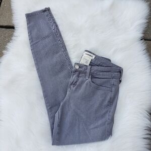 NEW L'Agence Chantal Low Rise Skinny Gray Jeans 24